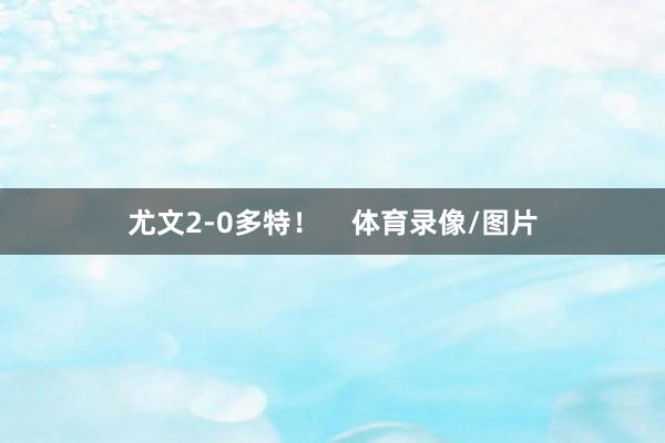 尤文2-0多特！    体育录像/图片