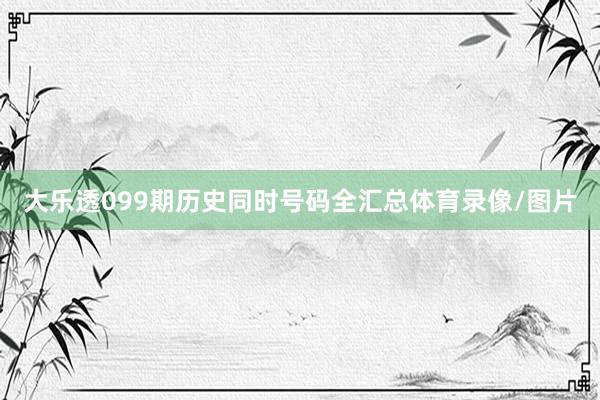 大乐透099期历史同时号码全汇总体育录像/图片