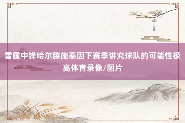 雷霆中锋哈尔滕施泰因下赛季讲究球队的可能性极高体育录像/图片