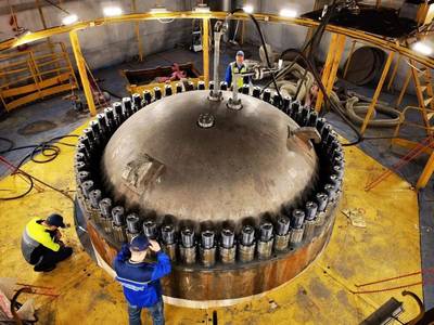 徐大堡核电3号机组反应堆压力容器水压试验一次成功